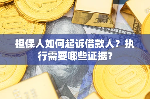 济南担保人如何起诉借款人？执行需要哪些证据？