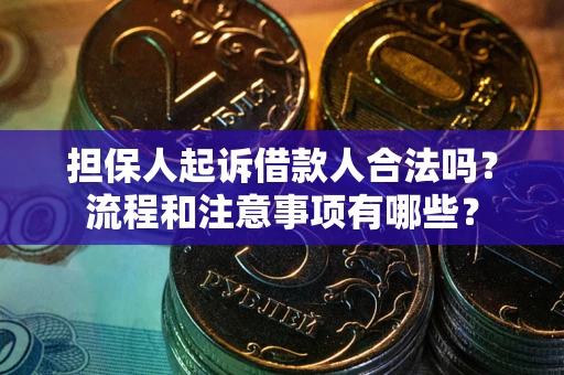 济南担保人起诉借款人合法吗？流程和注意事项有哪些？