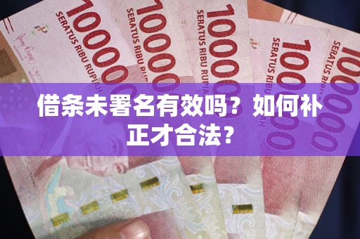 济南借条未署名有效吗？如何补正才合法？