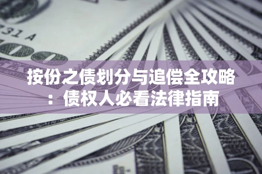 济南按份之债划分与追偿全攻略：债权人必看法律指南