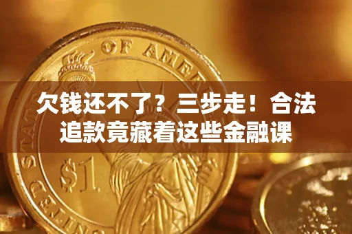 济南欠钱还不了？三步走！合法追款竟藏着这些金融课