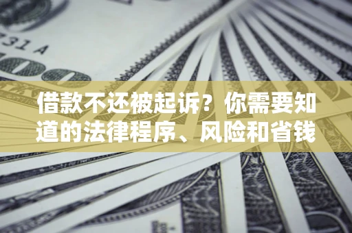 济南借款不还被起诉？你需要知道的法律程序、风险和省钱技巧