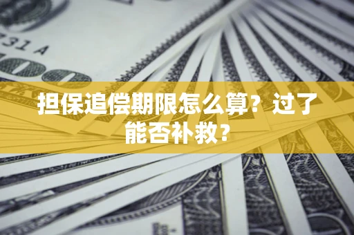 济南担保追偿期限怎么算？过了能否补救？